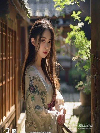 濑亚美莉2026年最新写真封面大图，清新日系风格，温柔自然光线下的青春形象展示，背景为日式庭院
